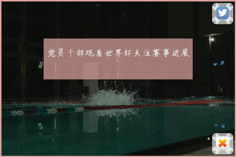 党员干部观看世界杯关注赛事进展