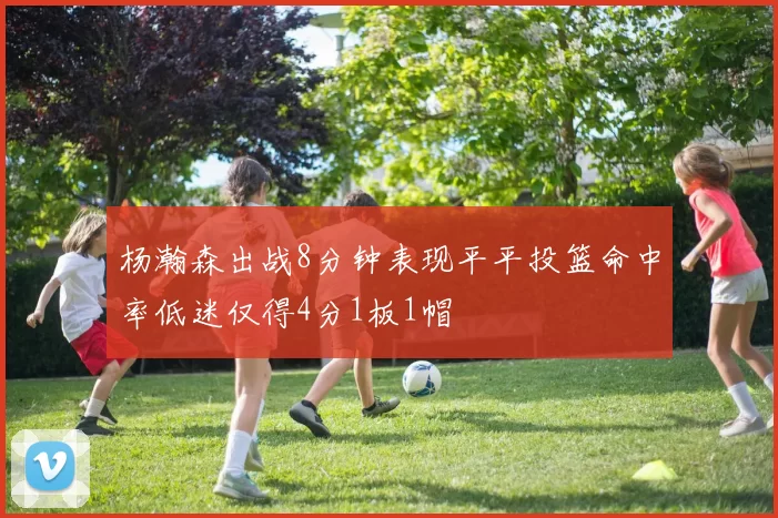 杨瀚森出战8分钟表现平平投篮命中率低迷仅得4分1板1帽