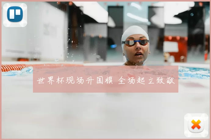 世界杯现场升国旗 全场起立致敬
