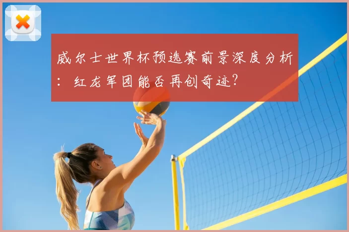 威尔士世界杯预选赛前景深度分析：红龙军团能否再创奇迹？